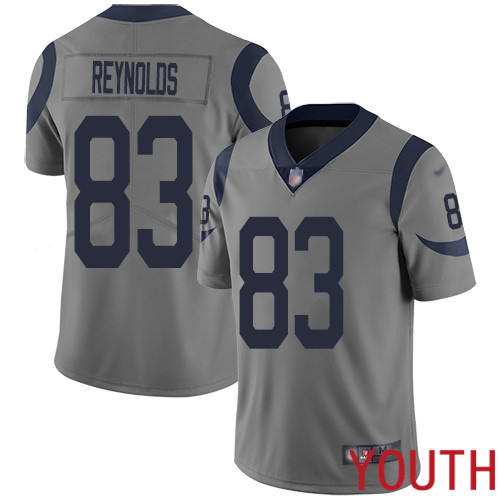 Los Angeles Rams Limited Gray Youth Josh Reynolds Jersey NFL Football #83 Inverted Legend->los angeles rams->NFL Jersey